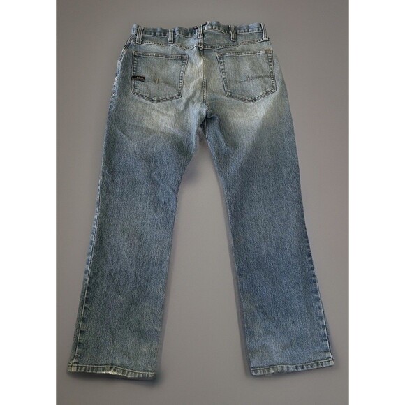 Ariat Rebar M5 Men's Jeans Straight Leg Workwear Blue Size 38x32 - Picture 2 of 8